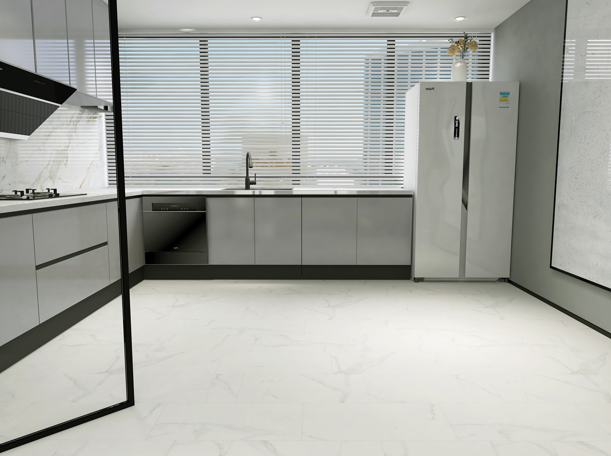 Suelo Vinílico Materia SPC Colección Piedras Modelo marble cristal 